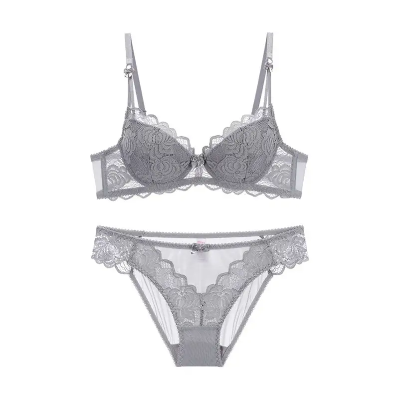 Comfortable and breathable thin cotton bra set