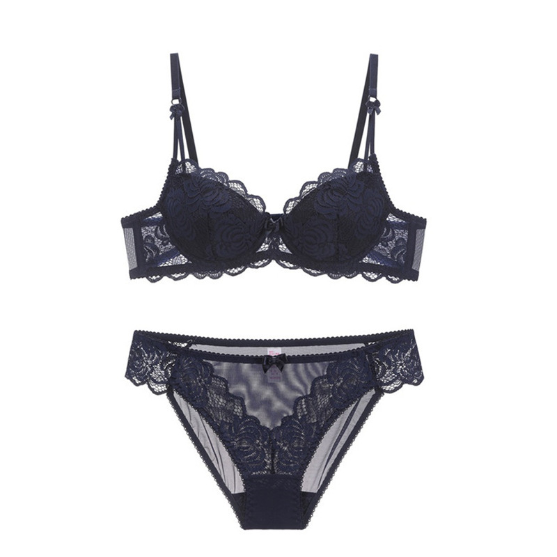 Comfortable and breathable thin cotton bra set