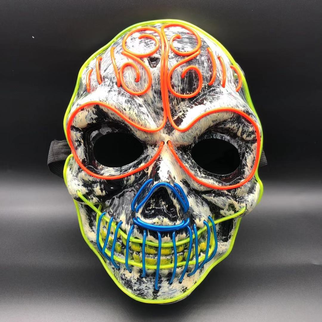 Three color skull