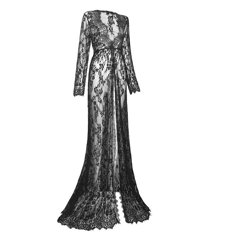 Long sleeve sheer tight dress