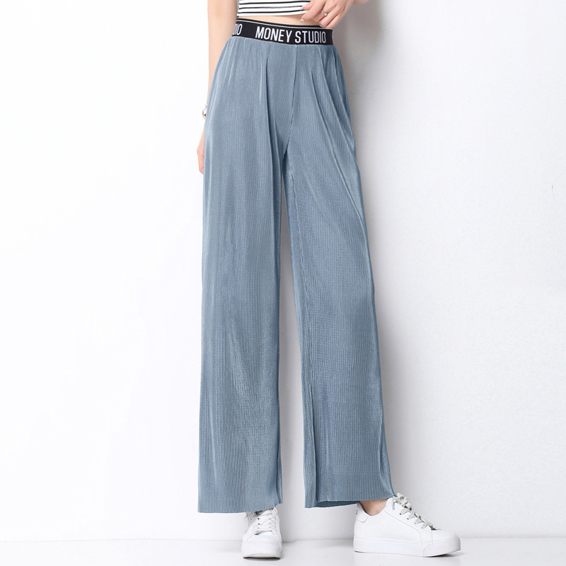 High waist wide leg pants