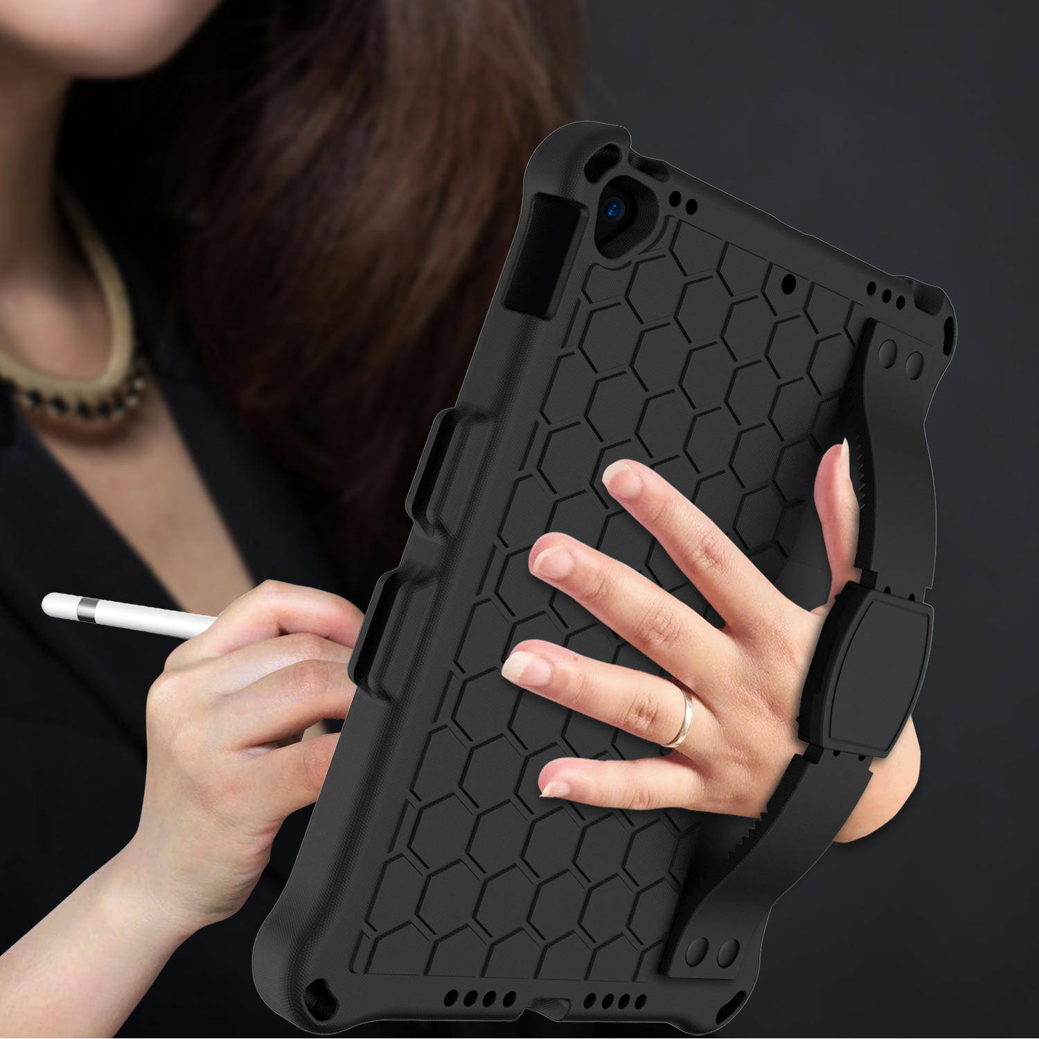 Compatible with Apple, New iPad 10.2 Honeycomb EVA Cover — foto 10