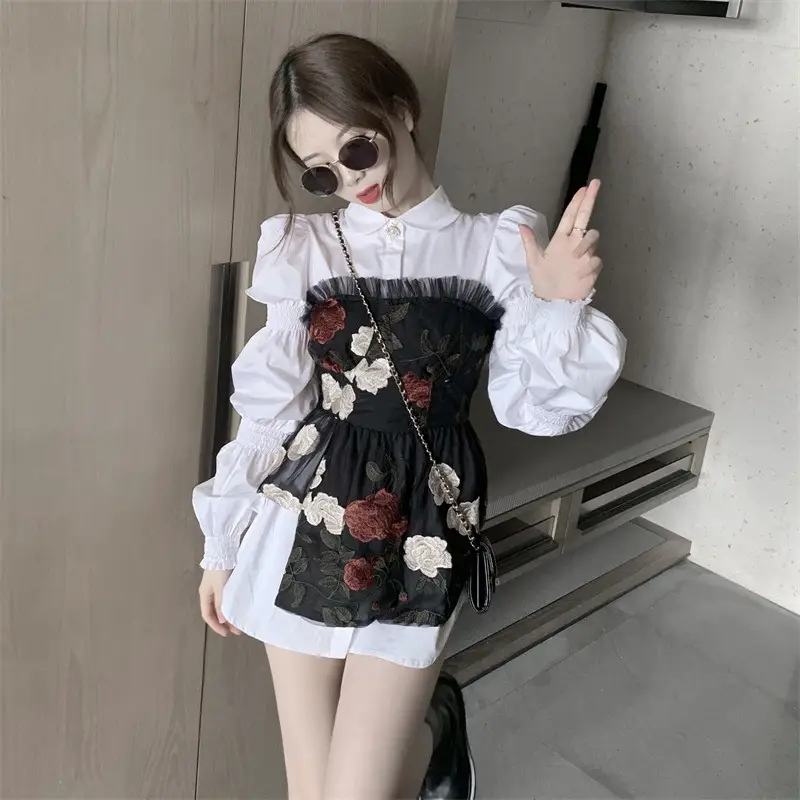 Retro design temperament suit