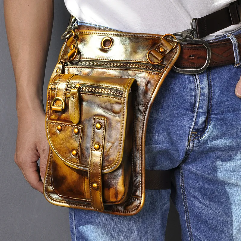 Men's punk Fanny pack - Shallow Tea