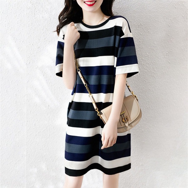Striped print dress