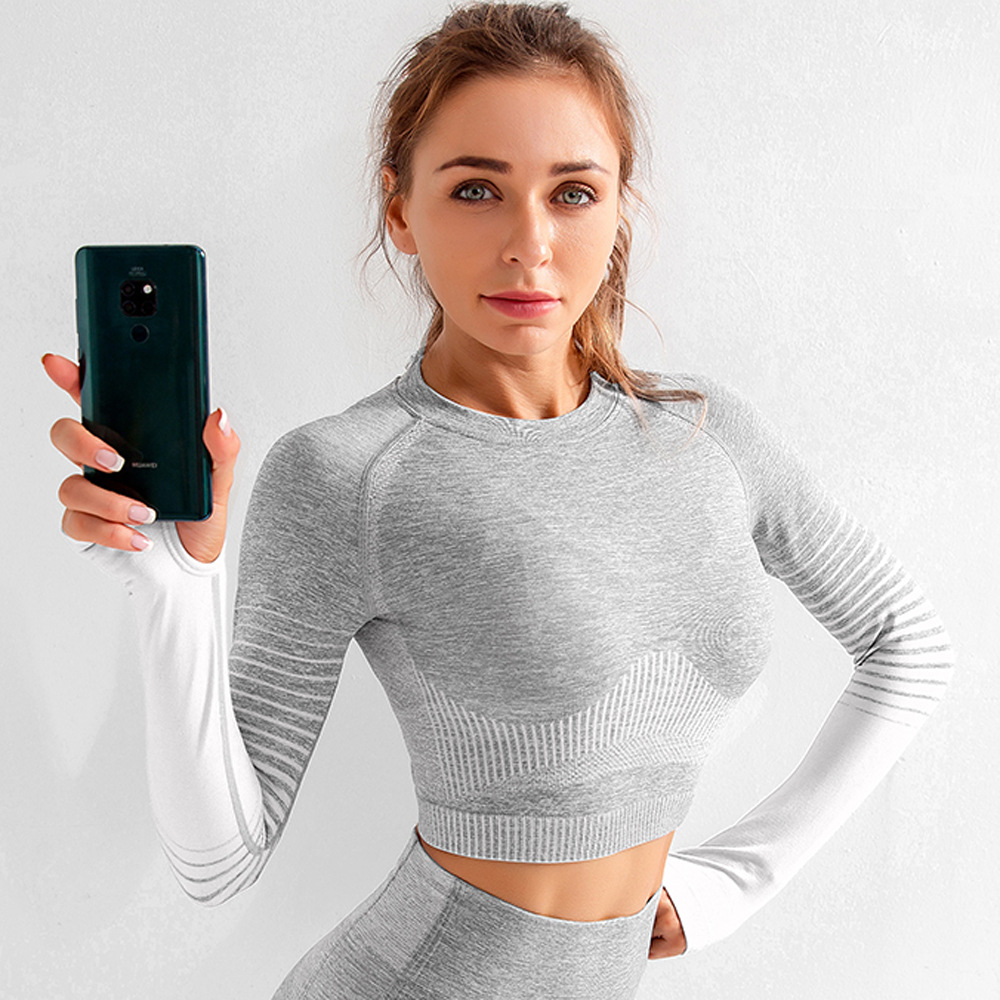 Striped yoga sports tights