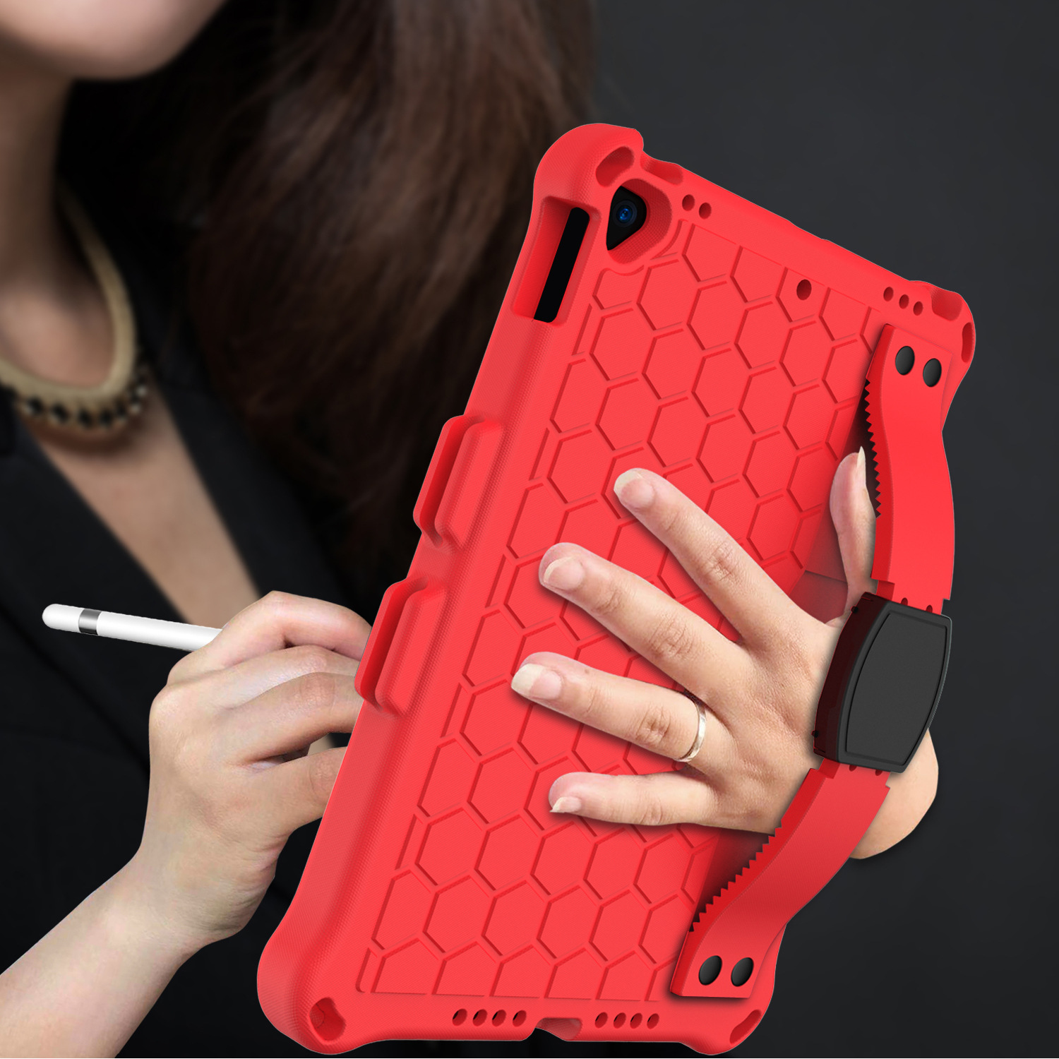 Compatible with Apple, New iPad 10.2 Honeycomb EVA Cover — foto 5