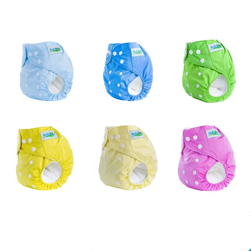 Solid Color Leak-proof Baby Diaper Pants