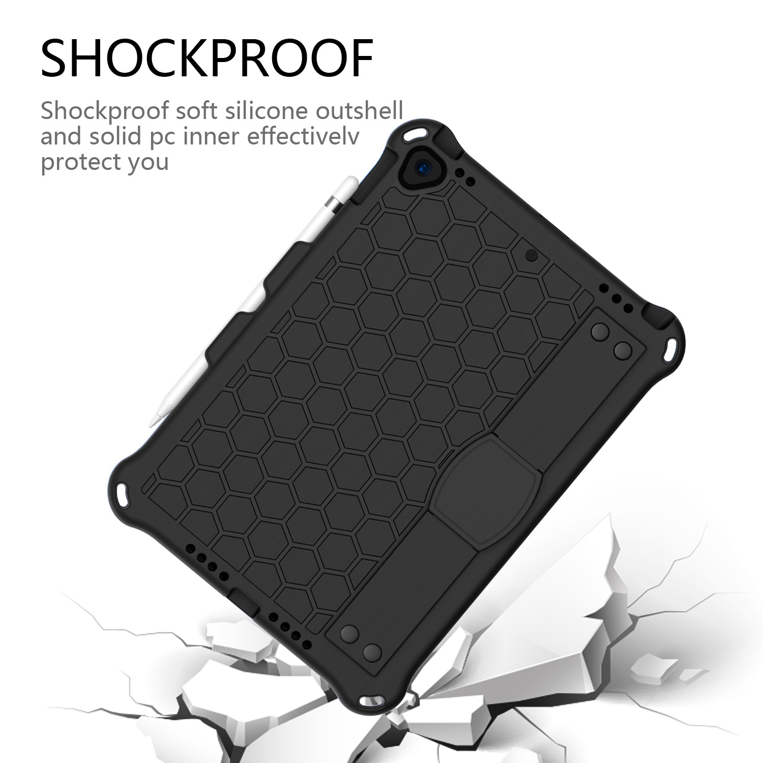 Compatible with Apple, New iPad 10.2 Honeycomb EVA Cover — foto 2