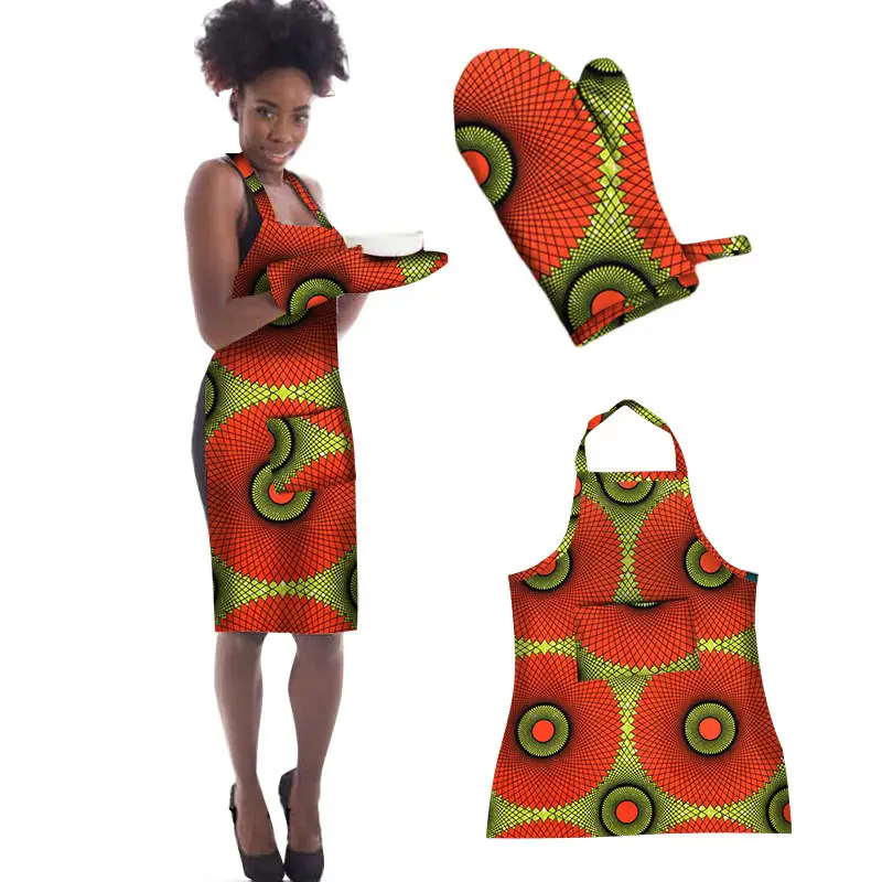 Ethnic style characteristic printed apron suit