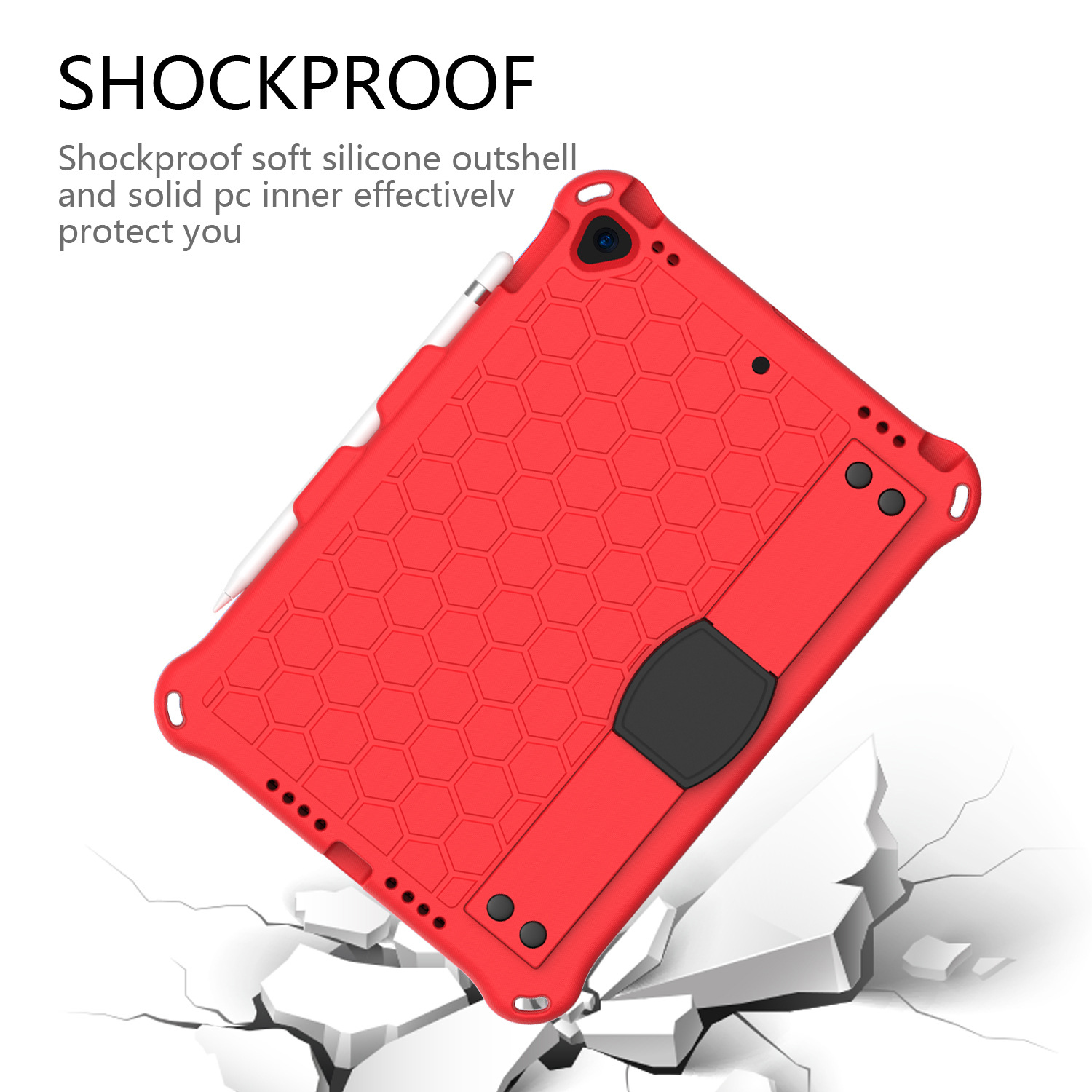 Compatible with Apple, New iPad 10.2 Honeycomb EVA Cover — foto 7