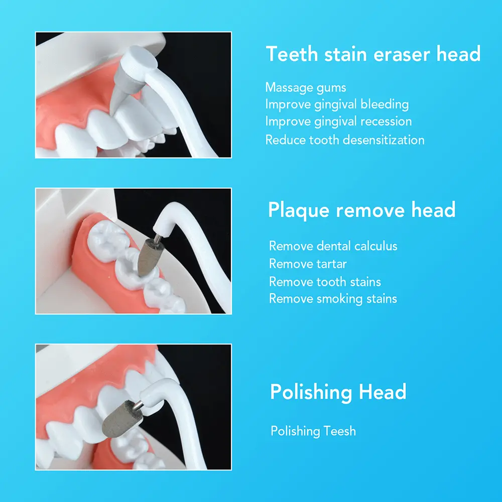 LED Electric Sonic Pic Tooth Stain Eraser