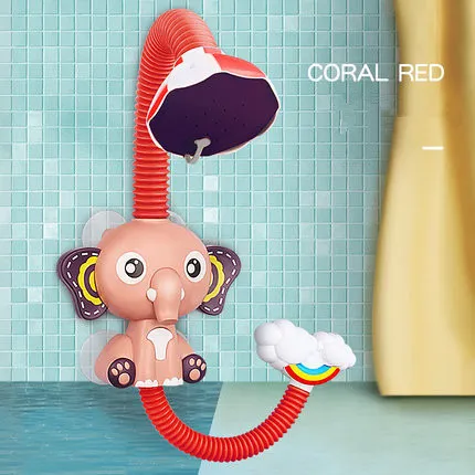 Bath Toys Baby Water Game Elephant Model Faucet Shower Electric Water Spray Toy For Kids Swimming Bathroom Baby Toys Red - Shop at LoveMi