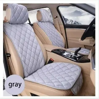 Car seat rhombus embroidered plush single row
