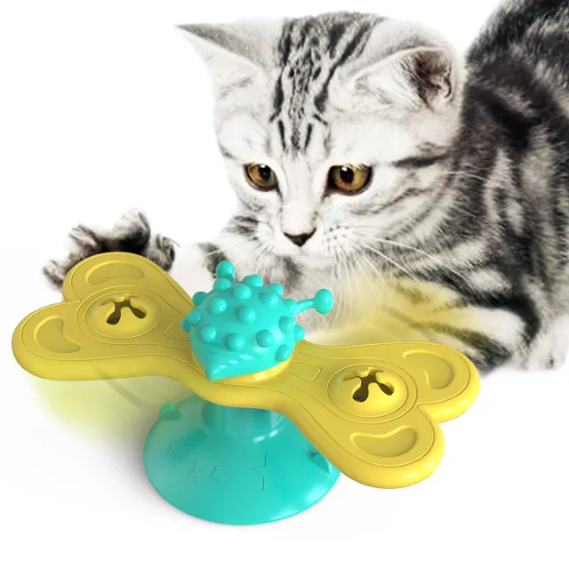 Butterfly cat turntable Yellow - Shop at LoveMi