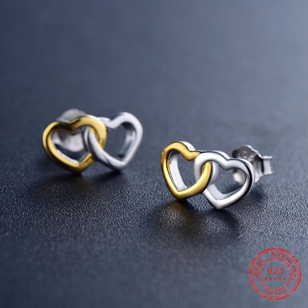 Sterling Silver Double Heart Ring