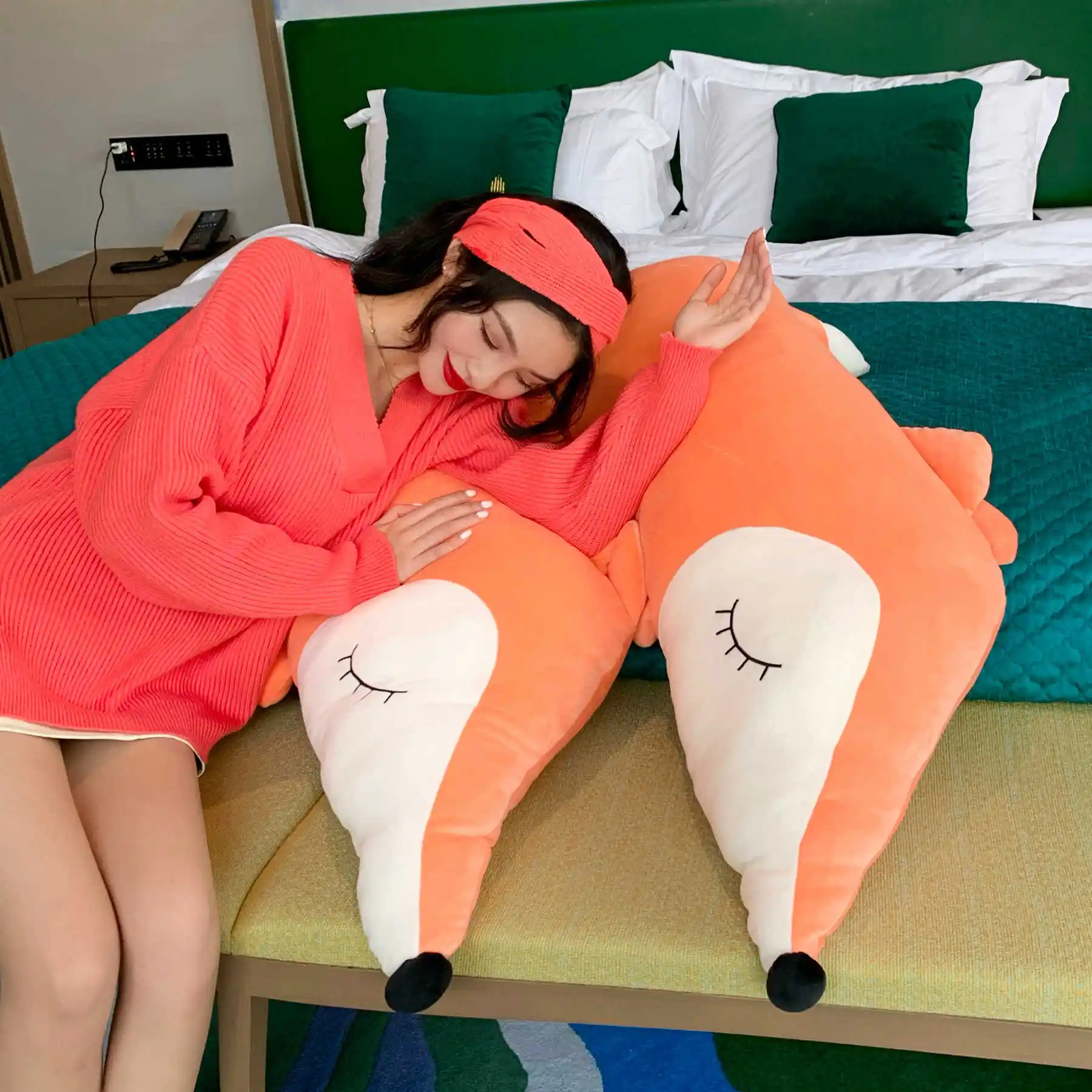 Fox large plush toy