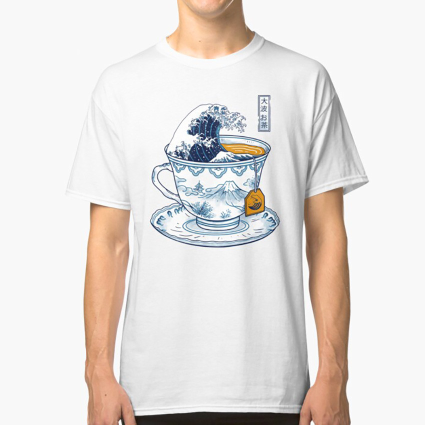 Kanagawa tea short sleeve t-shirt
