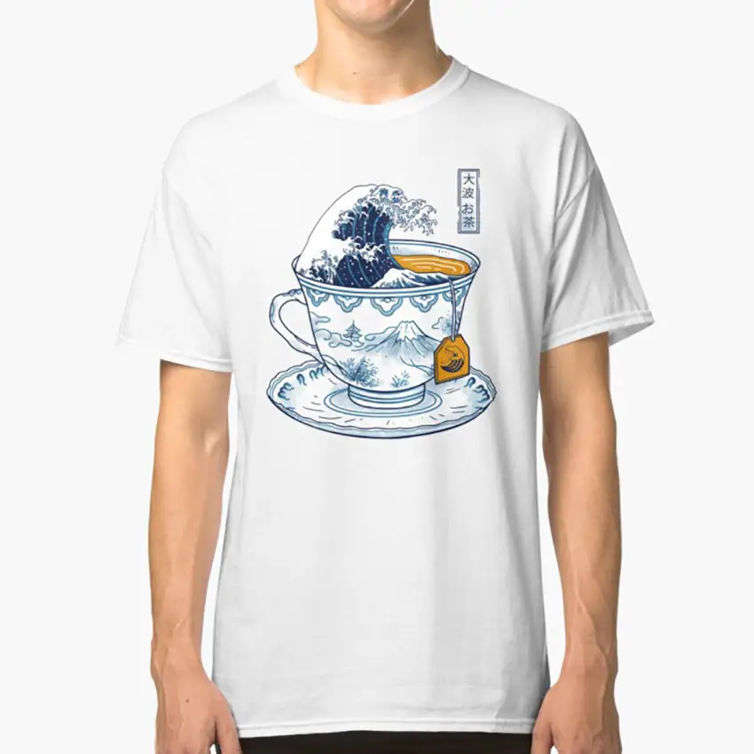 Kanagawa tea short sleeve t-shirt