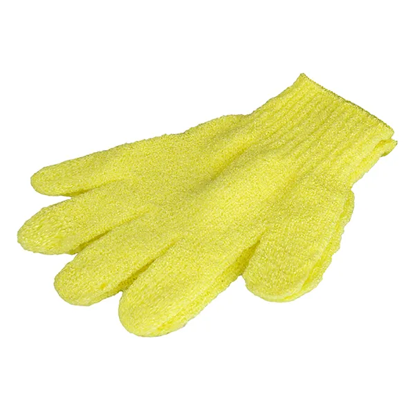 Bath towel gloves Candy color mud towel Bathroom glove bath towel - Yellow
