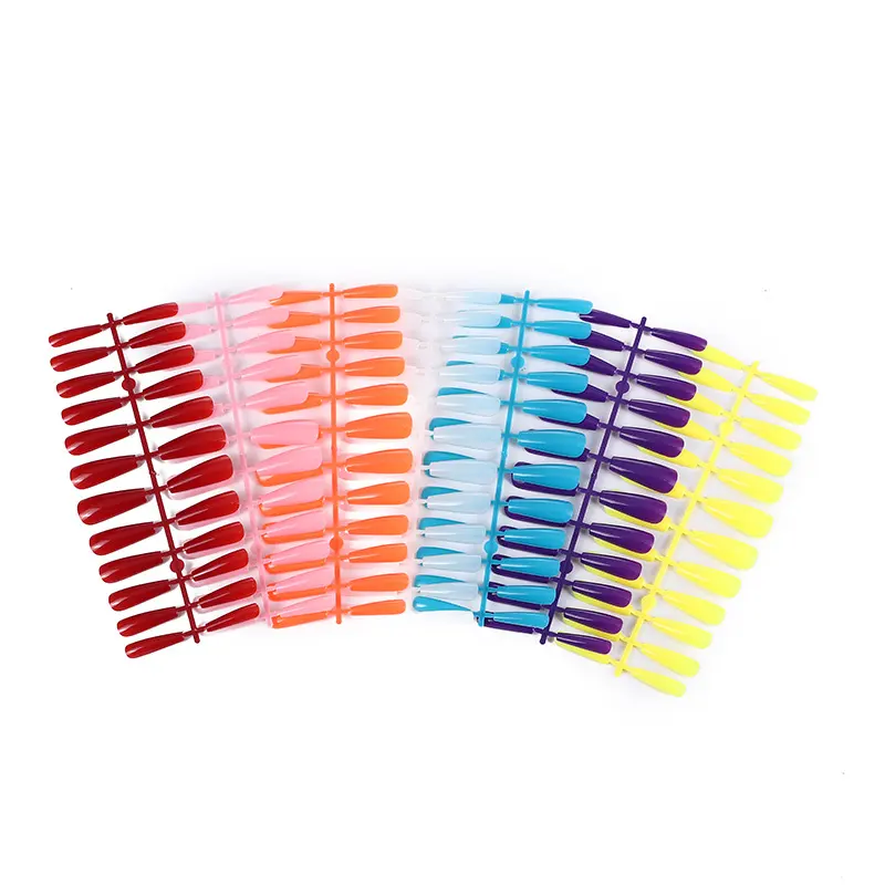 24 Trapezoidal Long False Ballet Nails