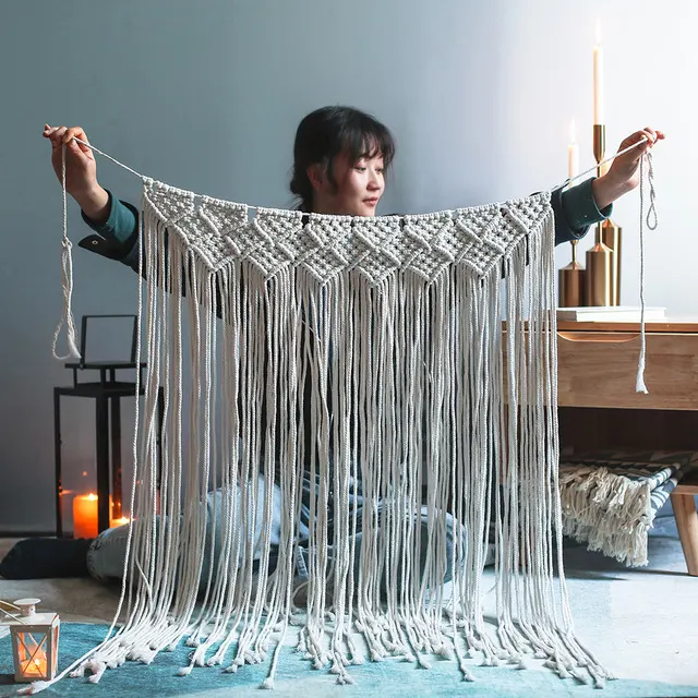 Macrame Wall Hanging Handmade Bohemian Chic Woven Baby Room