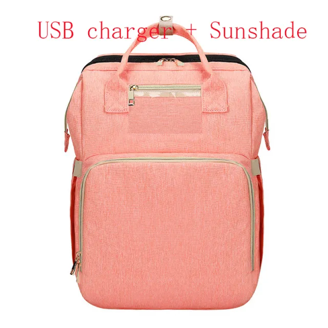 Portable Folding Crib Mummy Bag Portable Pink - Shop at LoveMi
