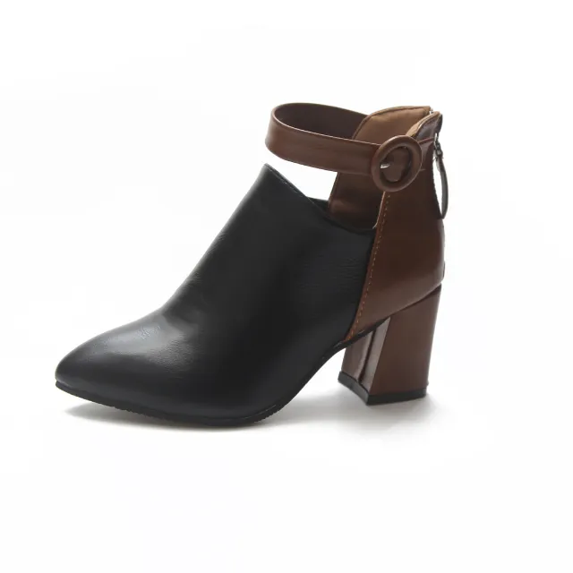 Back zipper ladies ankle boots Black - Shop at LoveMi