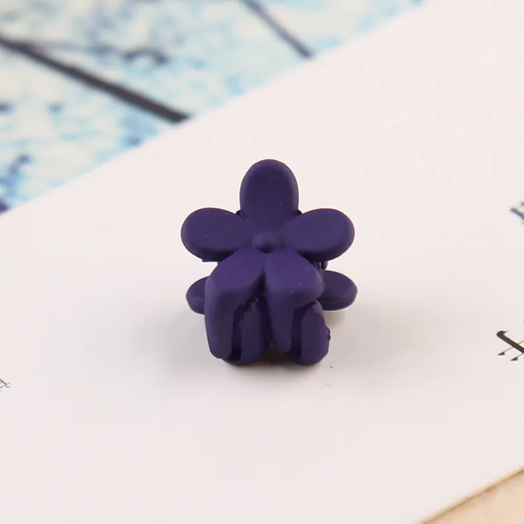 Flower mini hairpin - Purple