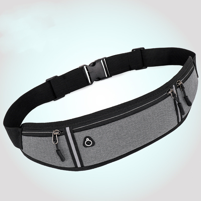 Fitness exercise waist bag running mobile phone bag Grey - Shop at LoveMi