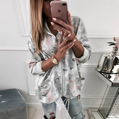 Women's printed hooded sweatshirt