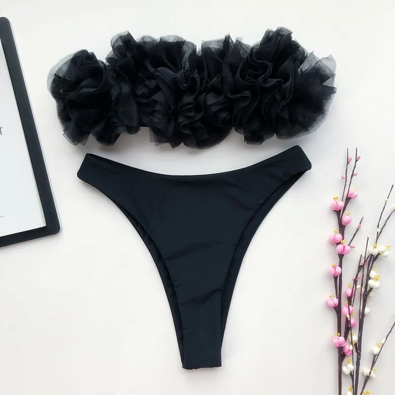 Wrapped bikini - Black