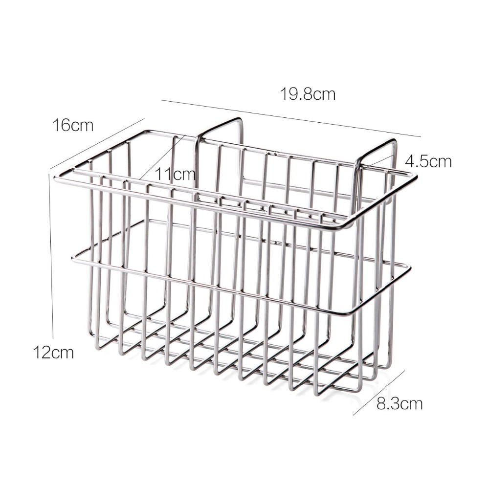 Stainless steel sink shelf rag drain rack