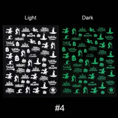 Halloween Luminous Nail Sticker - 4 Style - View 1