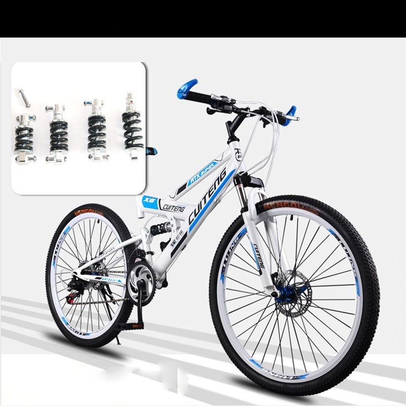 Bicycle soft tail folding bike spring shock absorber
