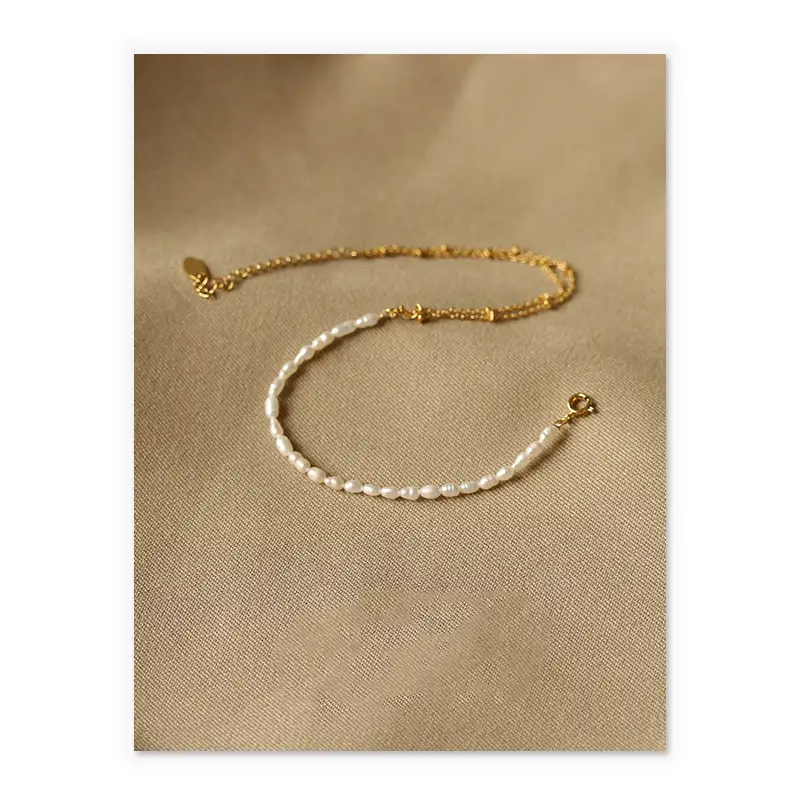 Natural real pearl fashion anklet