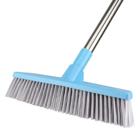 New Extra Long Handle Rubber Bristles Sweeper Squeegee
