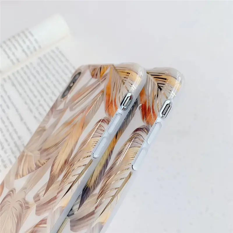 Laser foil leaf mobile phone case