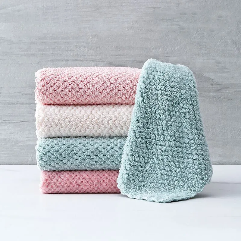 Dishcloth kitchen dishcloth - Pineapple Grid L 10 Pcs