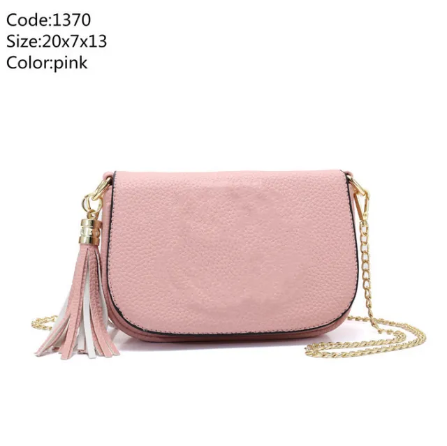 Litchi pattern shoulder bag Pink - Shop at LoveMi