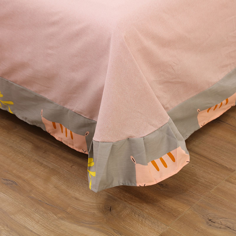 طقم أغطية سرير قطني بأربعة قطع