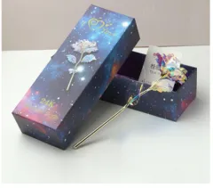 Color gold color luminescent gold foil rose - 1Pc No Lightlight Gift - View 1