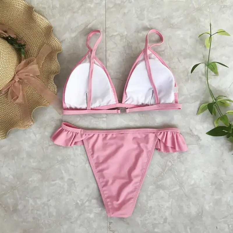 Explosive ruffled bikini