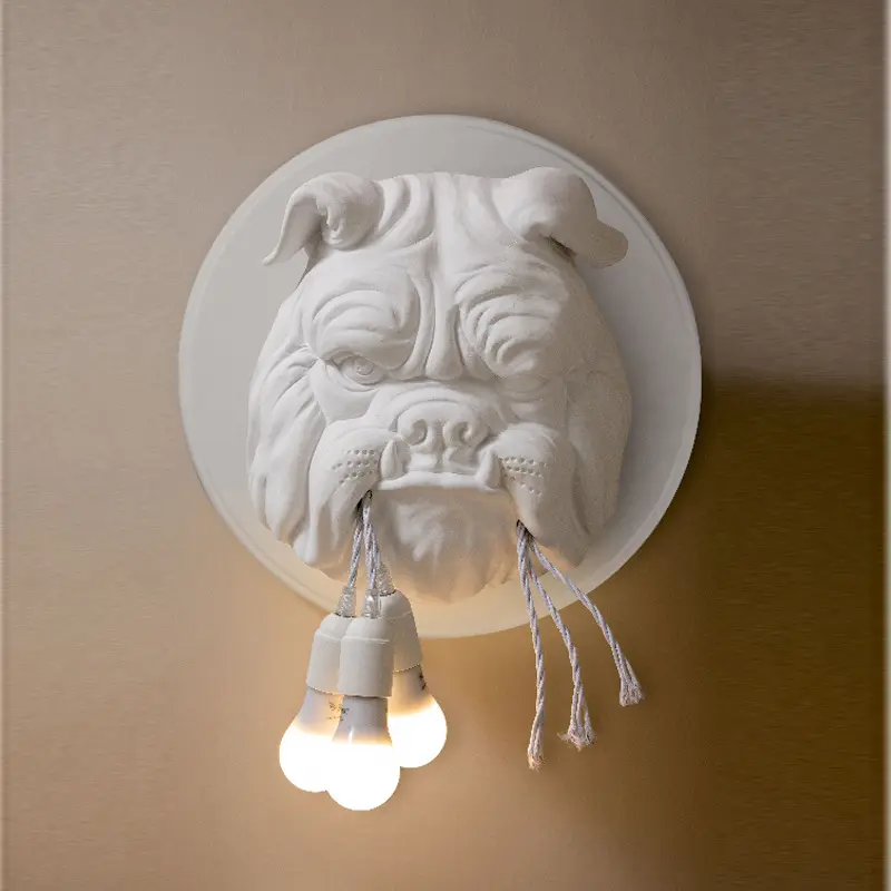 Nordic animal head wall lamp living room