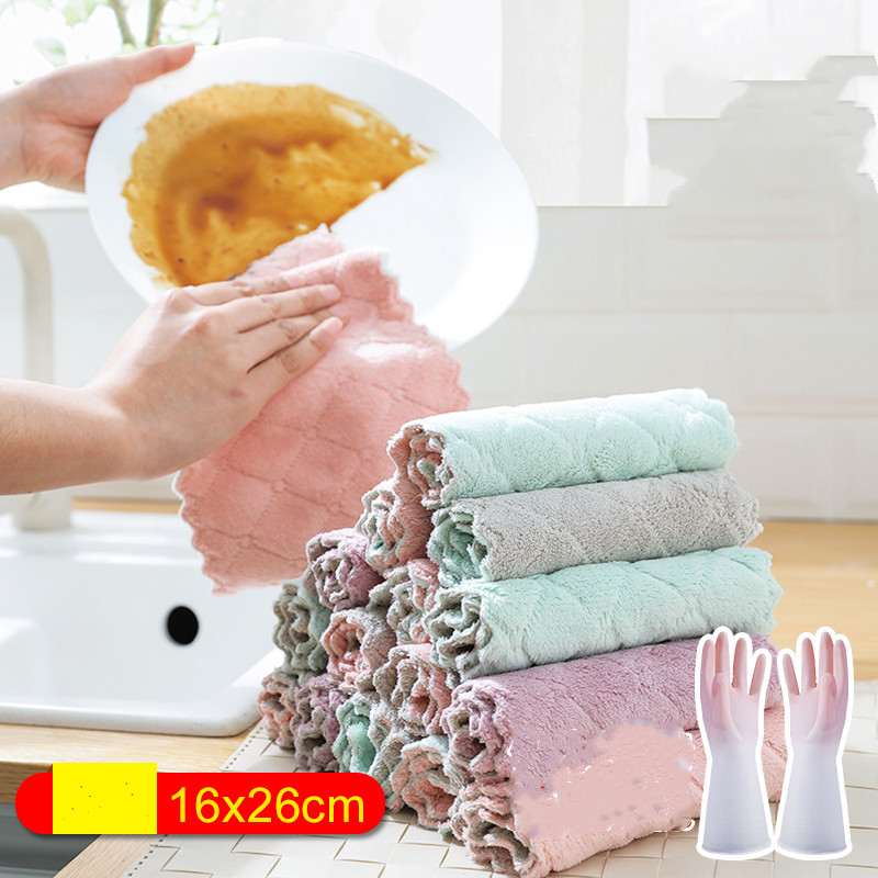 Dishcloth kitchen dishcloth Pack Of 20 With Gloves - Shop at LoveMi