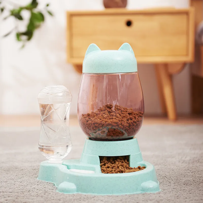 Pet Two-in-one Automatic Feeder - Blue