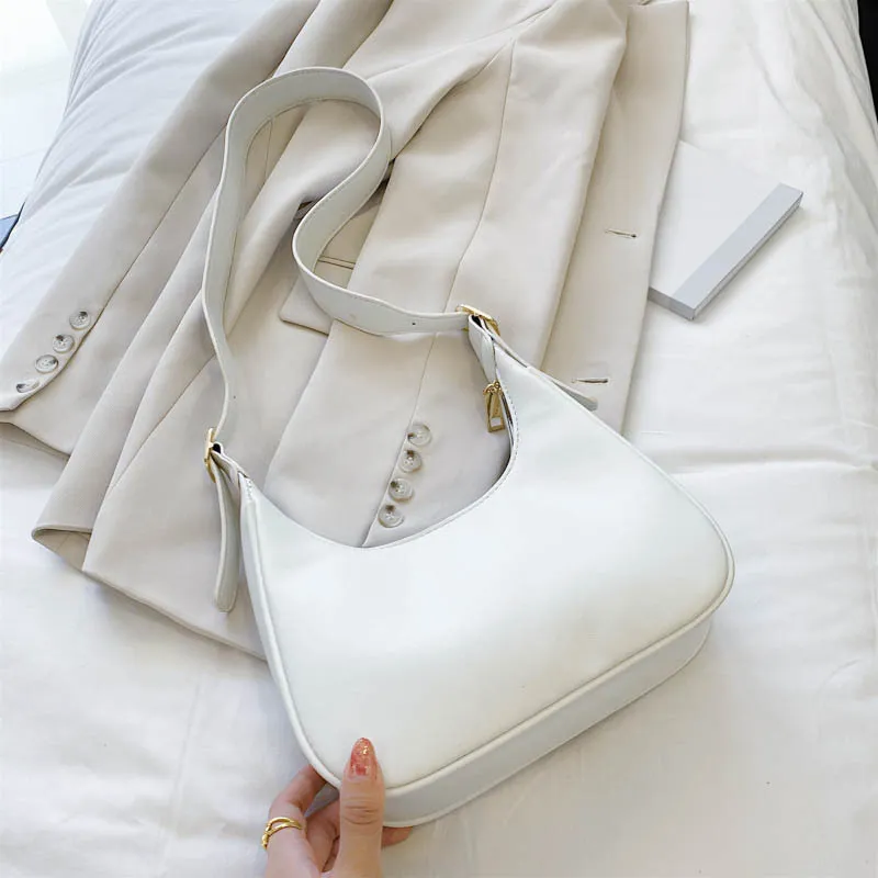 Women's diagonal shoulder bag - White