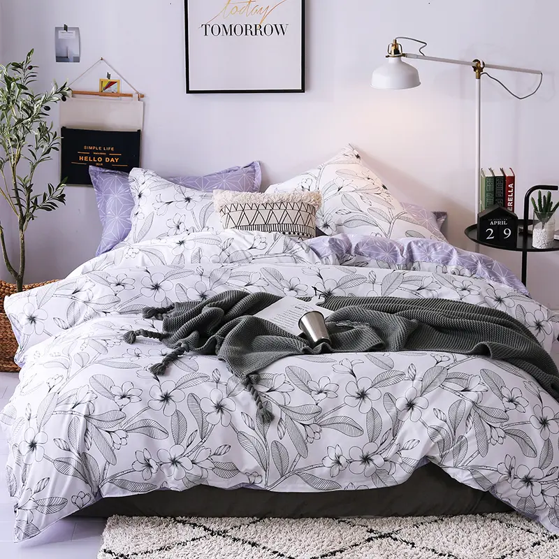 Single piece quilt cover for bedding
