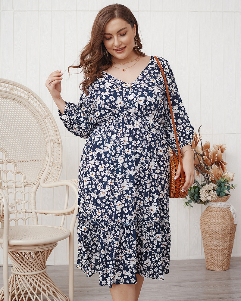 Loose sexy temperament midi dress