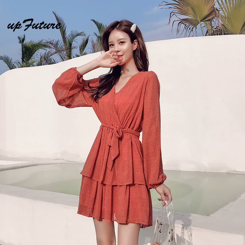 Chiffon Waist-Slim Dress, picture 5 of 5